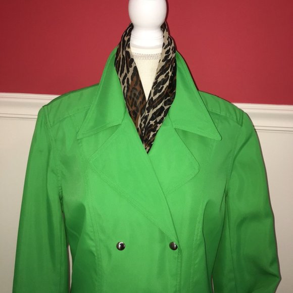 PRICE IS FIRM!  Stunning Liz Claiborne Green Jacket - Picture 4 of 12